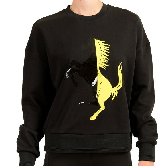 Scuderia Ferrari Women's "Bi-Color Big Pr. Horse" Crewneck Sweatshirt Sweater - Picture 1 of 5
